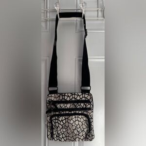 Stylish Black and White Crossbody Bag